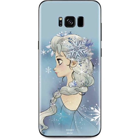 Disney Frozen Elsa Side Portrait Art Galaxy S8 Plus Skin